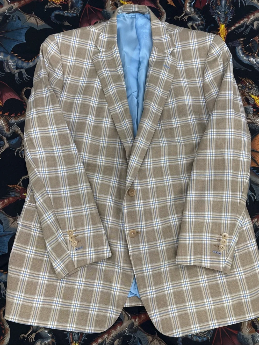 Tom James Royal Classic Collection Bespoke Sport Coat, 48R *see measurements*